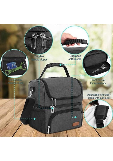 Soğutucu Çanta Piknik Çantası Öğle Yemeği Çantası Termal Çanta Soğutucu Çanta Gıda Taşımacılığı İçin Yalıtımlı Çanta Çok Renkli