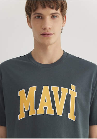 Mavi - Mavi Logo Baskılı Yeşil Tişört 0611711-71598 Yeşil