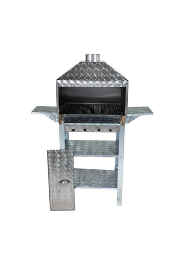 Metehan MTH-30 Lüx Davlumbazlı - Kapaklı - Bacalı - Maltız Izgaralı Mangal