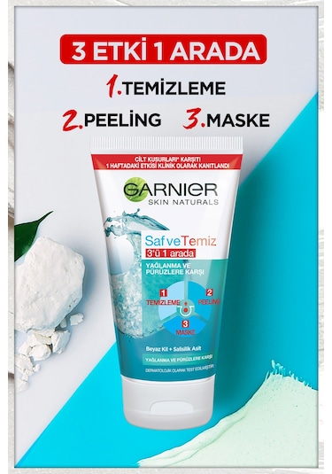 Garnier Saf & Temiz 3ü 1 Arada Temizleme Jeli 150 ML