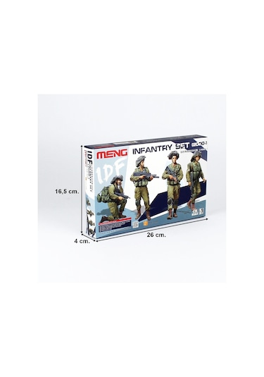 Meng Hs-004 1/35 Ölçek, Idf Piyadeleri 2000- , 4 Adet, Plastik Figür Model Kiti-56488