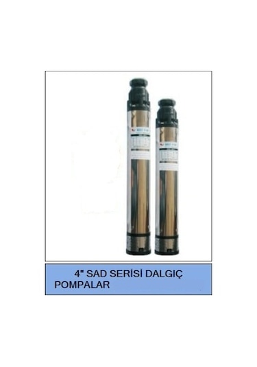 Dalgıç Derinkuyu,Tek Pompa 4"-Motorsuz-5 Kademe-Dik 38Mt, 9M3/S