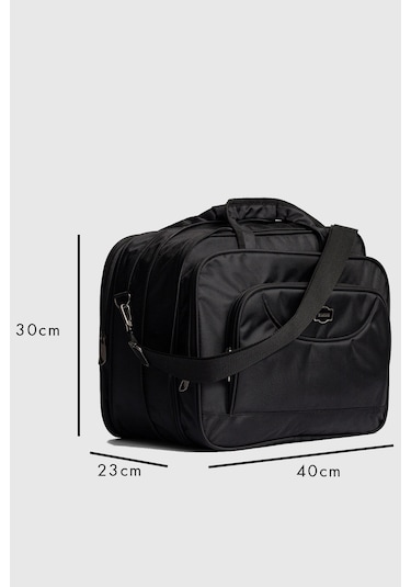 15.6" İnç Körüklü Evrak Bilgisayar Notebook Laptop Çantası Kse01 Siyah Siyah