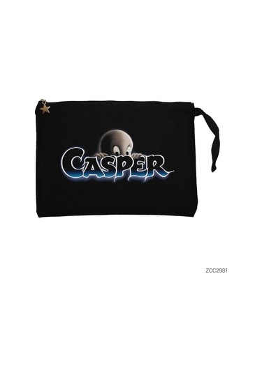 Casper Siyah Clutch Astarlı Cüzdan / El Çantası