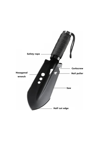 Funtree Treasure Taşınabilir Kamp Kürek, Yürüyüş, Pınar, Çok Fonksiyonlu