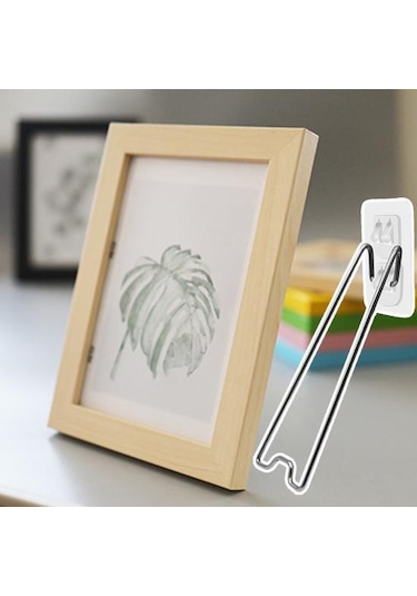 1 Takım Güvenilir Fotoğraf Çerçevesi Standı İz Yok Masaüstü Resim Braketi M