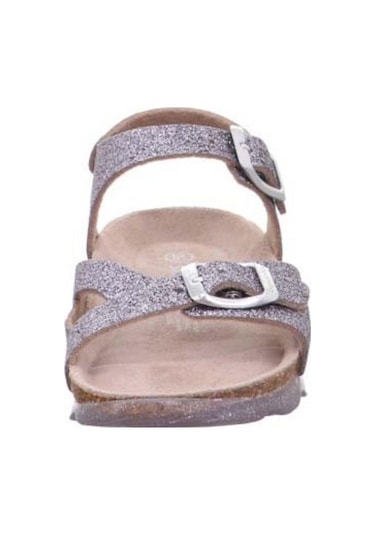 Superfit 1-000127 Kız Çocuk Gümüş Mantar Sandalet Gümüş