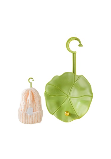 Kendinden Yapışkanlı Şapka Tutucular Palto Askıları, Şapka Askısı  Duvar Beyzbol Şapka Depolama Rafları, Lotus Yaprağı Şeklinde Şapka Duvar Askısı Beyzbol Şapka Askısı Ekranı Çok Renkli