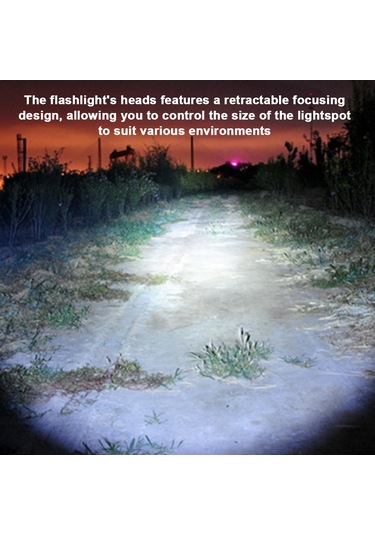 Jeemson "p50 Güçlü Led El Feneri - 600 Lümen, Şarj Edilebilir, Taşınabilir Ve Dayanıklı" Siyah