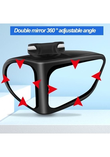 Siyah Araba Kör Nokta Aynası Çift Taraflı Şeffaf Cam 360 Dönebilen Evrensel Suv Kamyon Oto Sağ