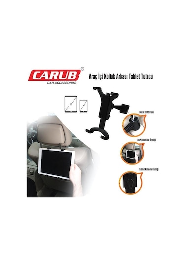 Koltuk Arkası Tablet-telefon Tutucu Siyah