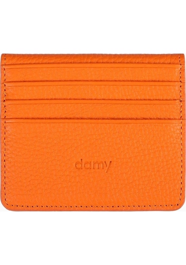 Damy Hakiki Deri Unisex Kartlık 512mg - Turuncu