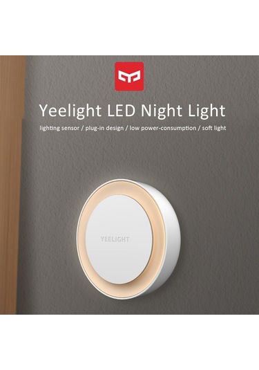 Ranyeek Yeelight Akıllı Işık Sensörlü Led Gece Lambası, Otomatik Aydınlatma, Yumuşak Sıcak Işık, Avrupa Standartı, 0.5w Enerji Tasarruflu, Plug & Play Diğer