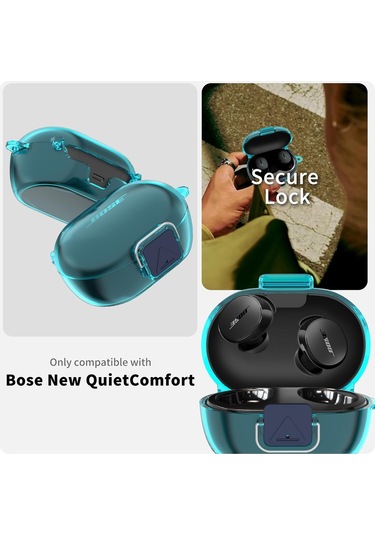 Folinda Bose Quietcomfort Kulaklık Kılıfı: Yumuşak Tpu, Temizlik Seti, Karabiner Ve Askı İçeren, Şarj Portu Erişimi Sağlayan Koruyucu Kılıf Diğer