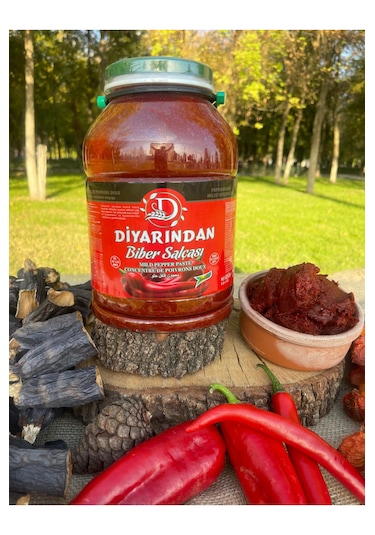 Diyarından Hatay Tatlı ve Orta Tuzlu Biber Salçası 5 KG