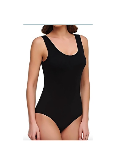 Tutku Bayan Geniş Askı Body Tkd0149 6 Lı Paket Siyah