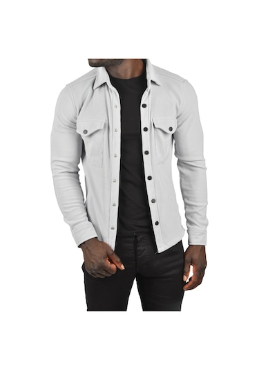 Deepsea Erkek Gri Çıtçıtlı Spor Ceket 2500558 Gri