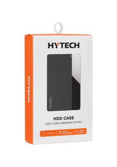 HYTECH HY-HDC26 USB 3.1 Type C, HDD Kutu,  Siyah 2,5"