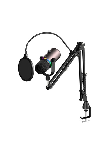 Havit Gamenote Gk63 Pro Rgb Gaming Profesyonel Oyuncu Yayıncı Mikrofonu Ve Masa Standı