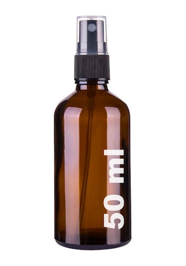 Afracam Amber 50 Ml Kapaklı Sprey Dezentektan Cam Şişe 30 Adet Siyah