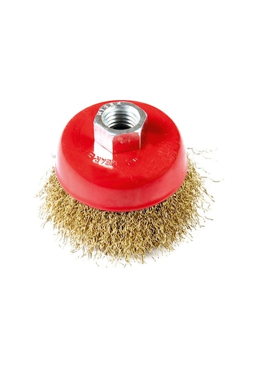 Paslanmaz Saçaklı Çanak Fırça 75mm-10080