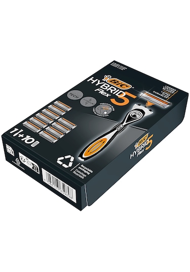Bic Flex 5 Hybrid Tıraş Bıçağı + Yedek Başlık 10'lu
