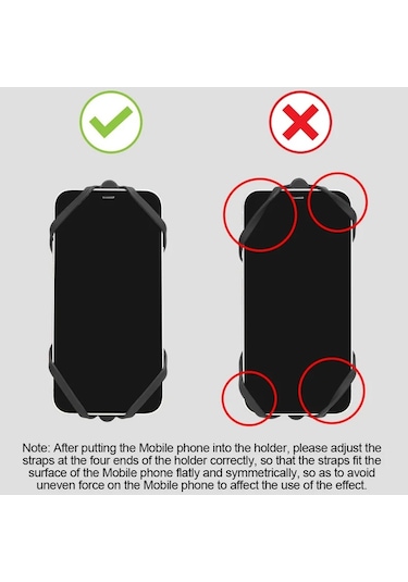 Sones Gub P9 Bisiklet Yusufçuk Şeklinde Silikon Telefon Tutucu Bej