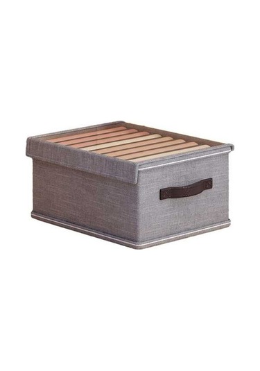 Dancemonkey Cbtx 9 Gözlü Izgaralı Kapaklı Katlanabilir Elbise Çekmecesi Düzenleyici - Gri 140l