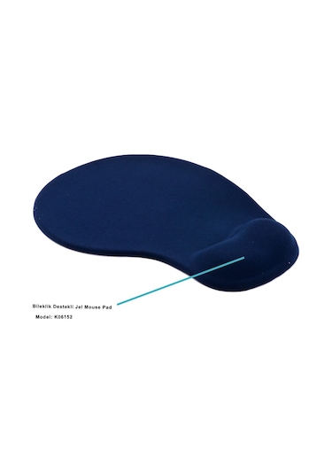 Elba K06152 Bileklikli Jel Mouse Pad Mavi