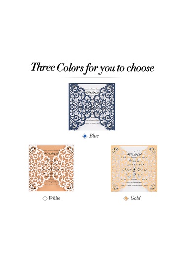 Mufunye 10 Adet İnci Kağıdı Çiçek Desenli Davetiye Kartı - Düğün, Doğum Günü Ve Özel Günler İçin Şık Set XL