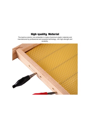 Geeroyoo Arı Kovanı Otomatik Waxenbedding Aleti, Isıya Dayanıklı, Kolay Kurulum, Bal Arı Yetiştirme Gereci, Avrupa Standartı 190mm, Siyah