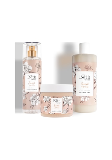 The Bath Factory Vanilyalı Vücut Peelingi + Vanilyalı Duş Jeli