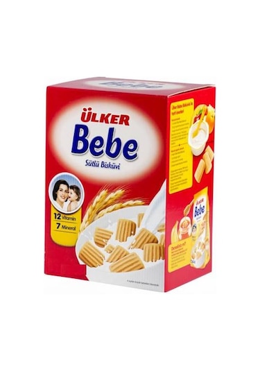 Ülker 12 Vitamin 7 Mineral Sütlü Bebe Bisküvisi 2 x 800 G