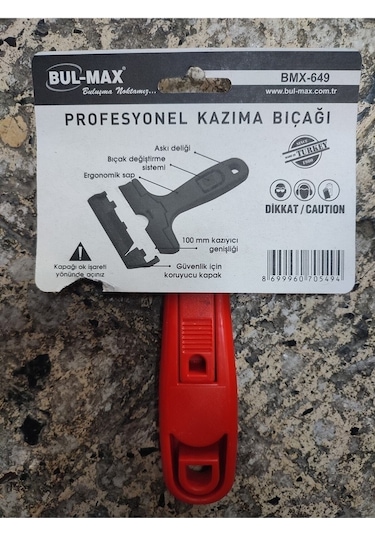 Bul-max Bmx-649 Profesyonel Kazıma Bıçağı 100 Mm