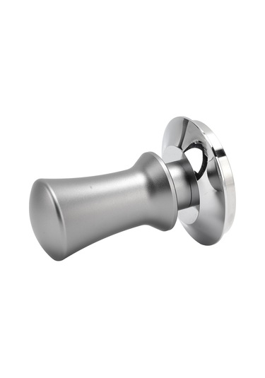 Geeroyoo Stainless Steel Otomatik Geri Çekimli 58mm Kahve Tamper, Ergonomik Kollu Sabit Basınçlı Pudra Presi, Ev & Cafe Kullanıma Uygun Gümüş