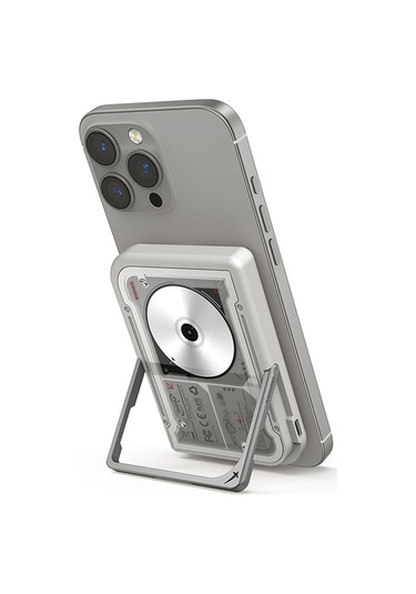 Skinarma Nexus Nova Kablosuz Ve Pd Hızlı Şarj Özellikli Standlı Powerbank 20w 5000mah Açık Gri