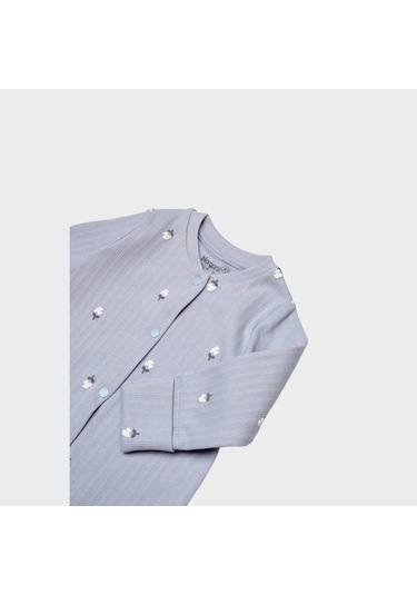 Bibaby Biorganic Love Floral 10 Parça Hastane Çıkış Seti 63243 Ekru Lila Ekru Lila Ekru - Lila