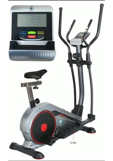 Cornerspor E150 Eliptik Manyetik Eliptik Bisiklet Gri - Siyah