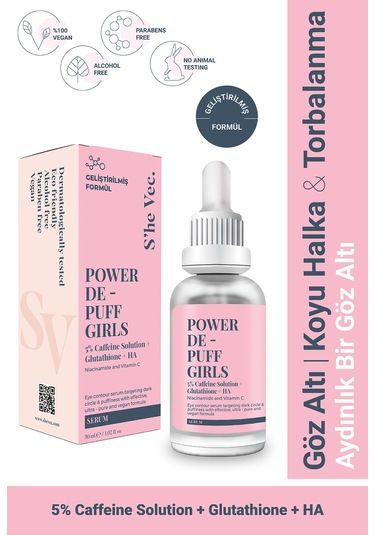 She Vec Göz Altındaki Halkalar &Torbalanmalarda Etkisi Kanıtlanmış Antioksidan Formül 30 ML