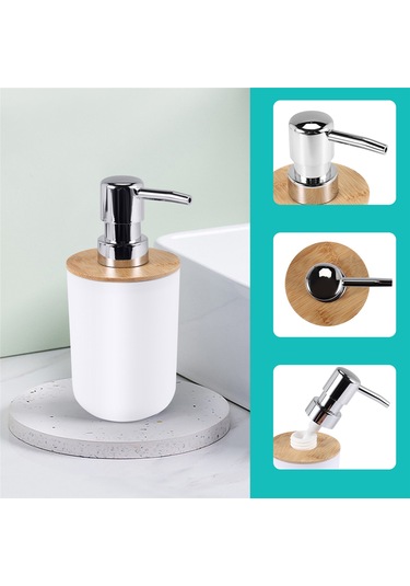 Xurunkeji Banyo Aksesuarları Seti Sabunluk Şişe Bulaşık Tuvalet Diş Fırçası Tutucu Bardak Takımı Beyaz Beyaz