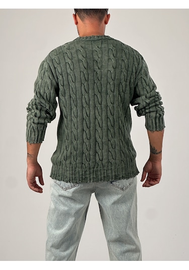 Haki Triko Erkek Sweatshirt Coc1034 Haki