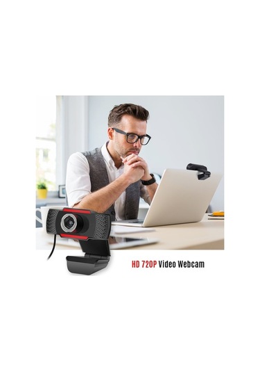 Fortunelane 720p Hd Usb Webcam İle Ses Azaltıcı Mikrofon, Konferans, Ders, Yayın İçin Manuel Odak Ayarı