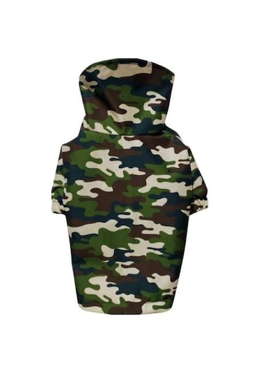 Gedyco Green Camouflage Polarlı Küçük Irk Köpek Yağmurluğu