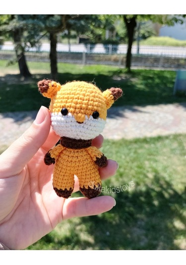 Amigurumi Küçük Prens Tilki Anahtarlık Aksesuar Dukakidstoys