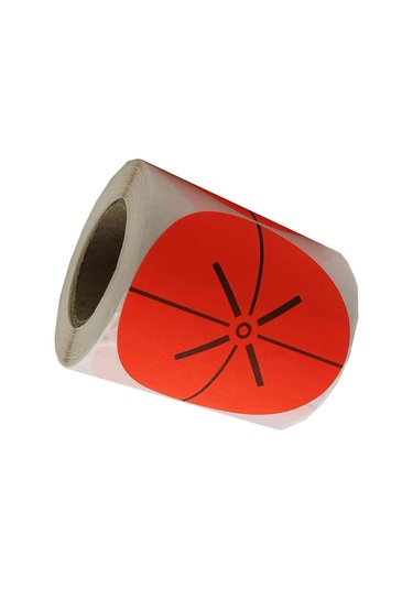 Kendinden Yapışkanlı Hedef Çıkartmaları Açık Hava Antrenman Kağıdı Çıkartmaları Kırmızı 3 İnç Diğer