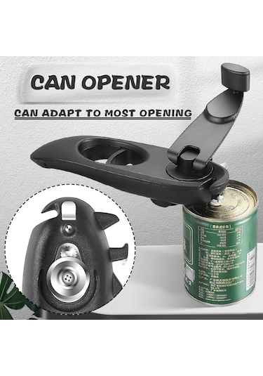 Manuel Konserve Kutusu Kapak Açacağı Aparat Siyah