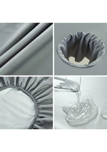 Suntek Masaj Tablo Sayfası Konforlu Kayma Yumuşak Doku Su Gri-60x185cm