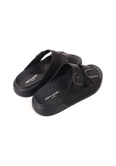 Pierre Cardin Pc-7408 Erkek Rahat Taban Tokalı Terlik Siyah