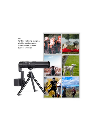 Suofeng 10-30x Bak4 Prisma Fmc Lens Monoküler Teleskop, Gece Görüşlü, Telefon Tutucu Ve Tripod İle, Doğa, Kuş İzleme, Kamp İçin