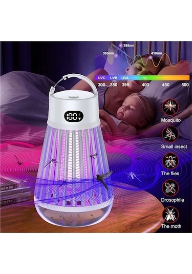 Trendooze Tip-c Sivrisinek Şarj, Led, Lamba, Katil Elektrikli Dayanıklı Bw